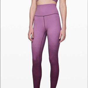 lululemon purple ombré leggings